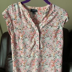 Multi-colored short sleeved blouse The Limited XS